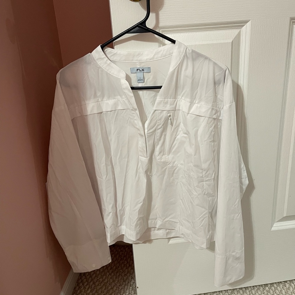 FLX brand new never worn cropped long sleeve shirt size small